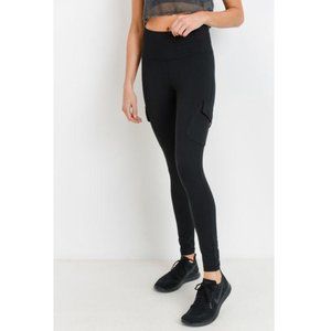 Highwaist Cargo Leggings with Velcro Pockets
